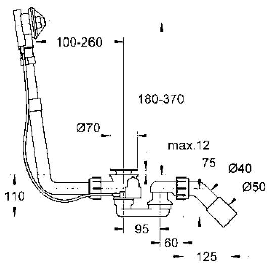 Grohe Talento zestaw odpływowo-przelewowy do wanien 28939000