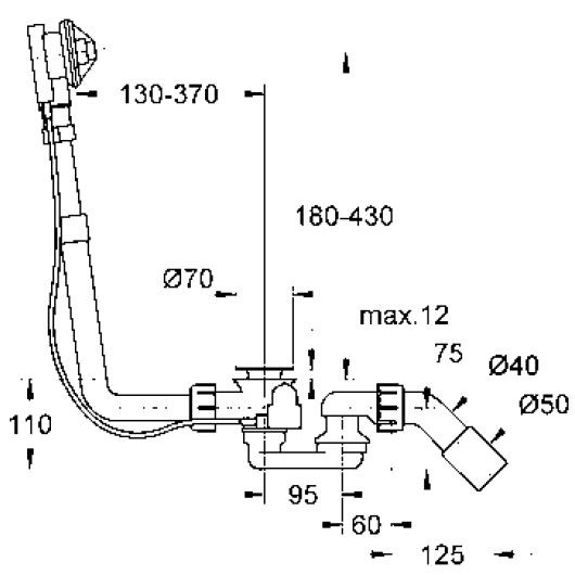 Grohe Talento zestaw odpływowo-przelewowy do wanien 28943000