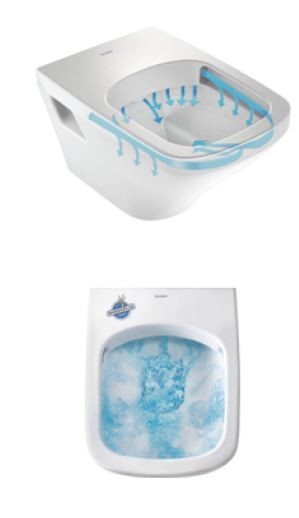 Duravit Durastyle muszla wc wisząca RIMLESS biały alpin 2538090000
