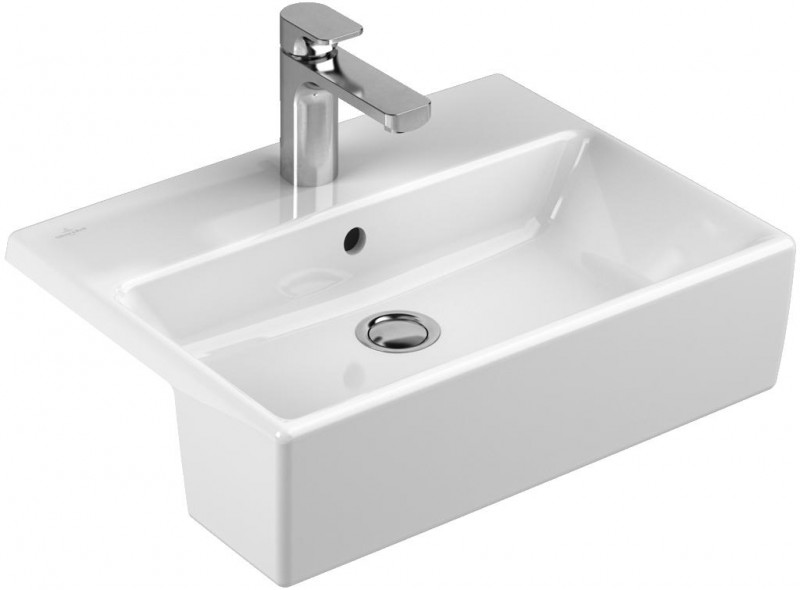Villeroy&Boch Memento umywalka półblatowa 55cm 55x42,5 biała weiss alpin 41335501