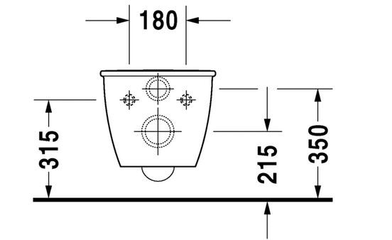 Duravit Darling New Compact muszla wisząca 48cm biały alpin 2549090000