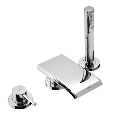 Tres Max bateria wannowa trzyotworowa chrom 1.62.161