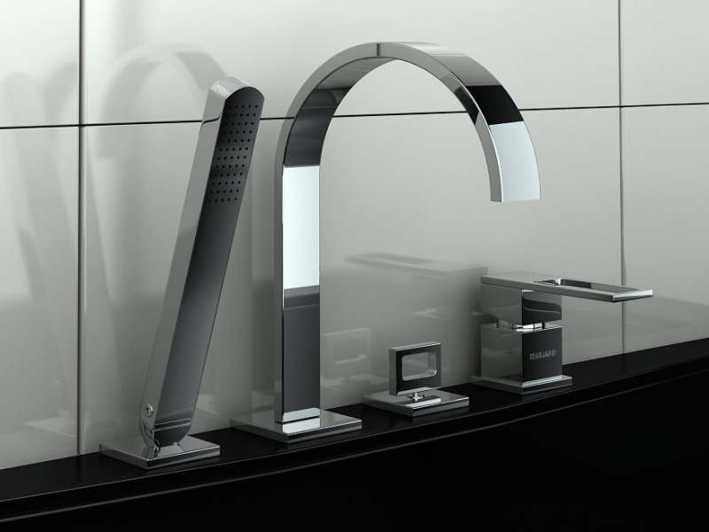 Kohlman Nexen-S bateria wannowa 4-otworowa chrom SQB244U