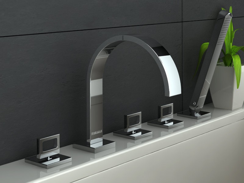 Kohlman Nexen-S bateria wannowa 5-otworowa chrom SQB262U