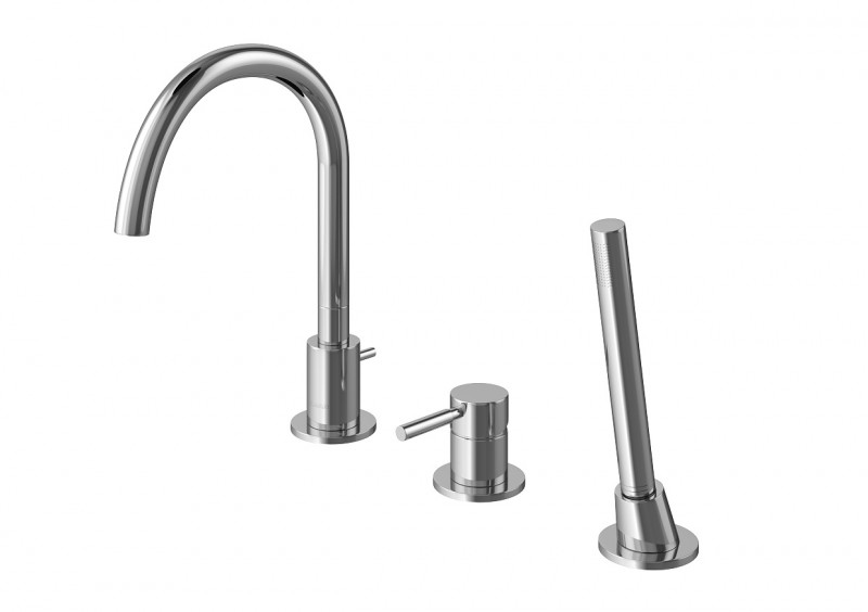 Kohlman Roxin bateria wannowa 3-otworowa chrom QB241R