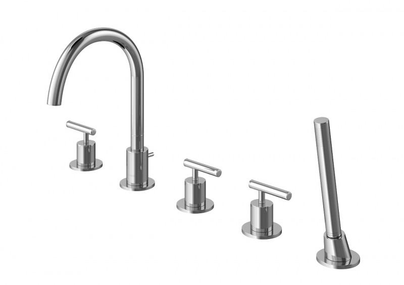 Kohlman Roxin bateria wannowa 5-otworowa chrom QB242R