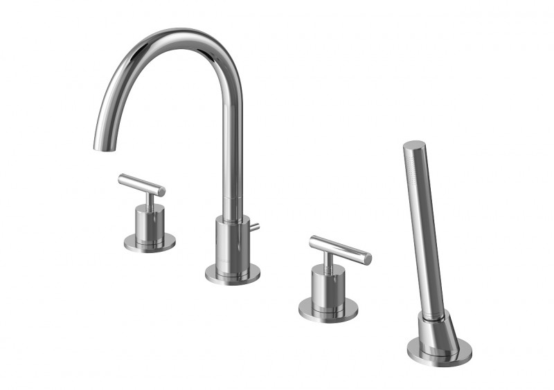 Kohlman Roxin bateria wannowa 4-otworowa chrom QB240R