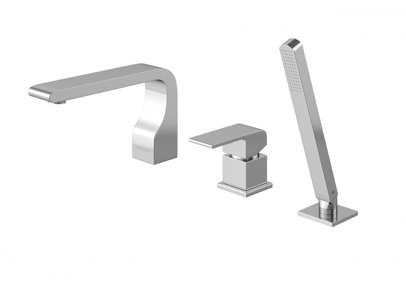 Kohlman Saxo bateria wannowa 3-otworowa chrom QB241S