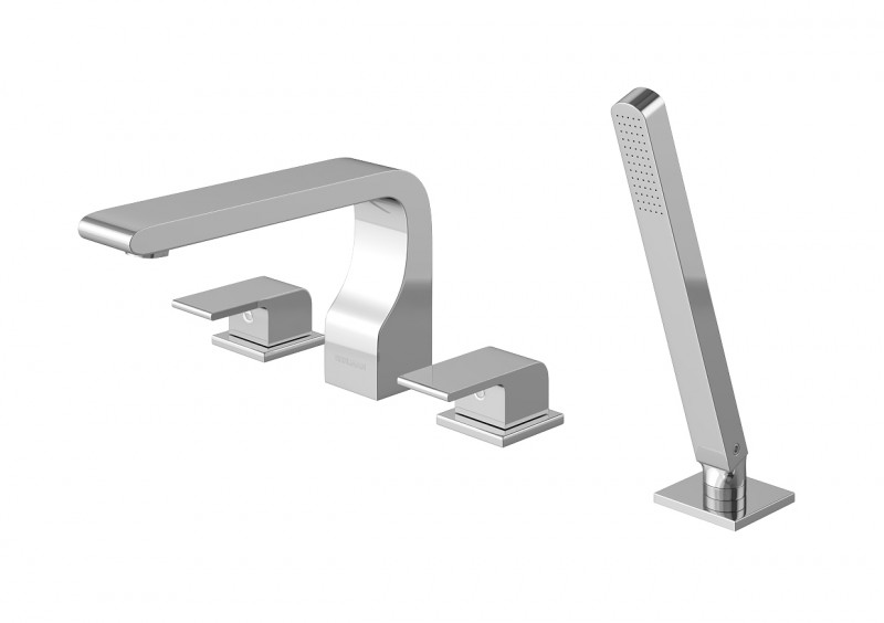 Kohlman Saxo bateria wannowa 4-otworowa chrom QB240S