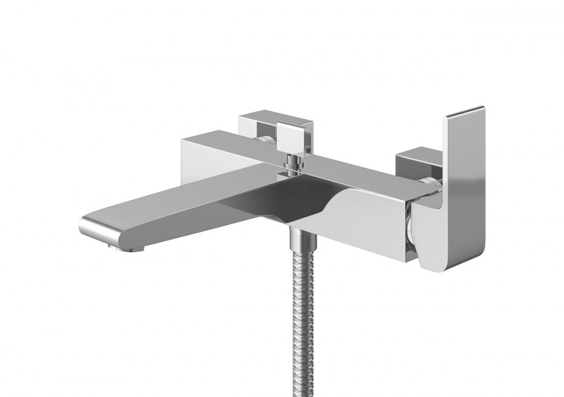 Kohlman Saxo bateria wannowa ścienna chrom QW110S