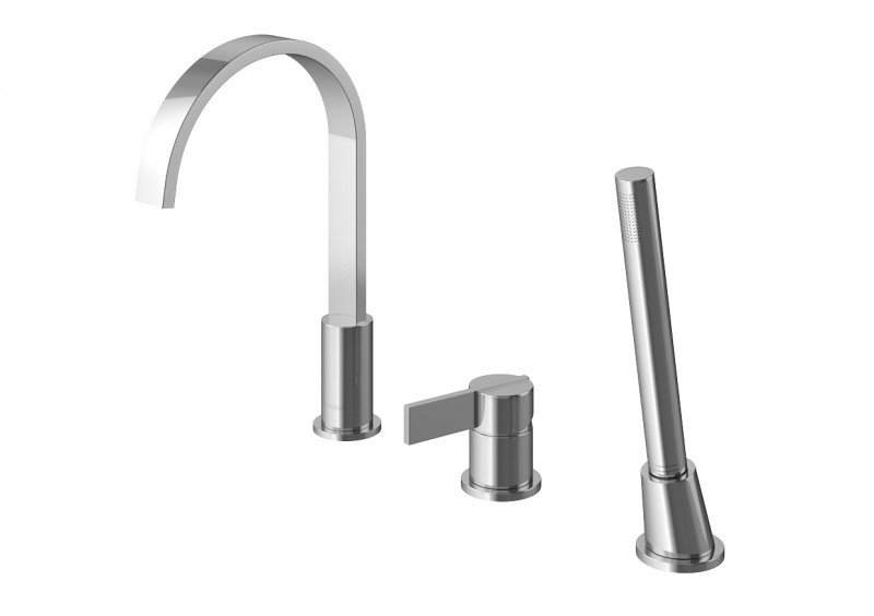 Kohlman Dexame bateria wannowa 3-otworowa chrom QB241D