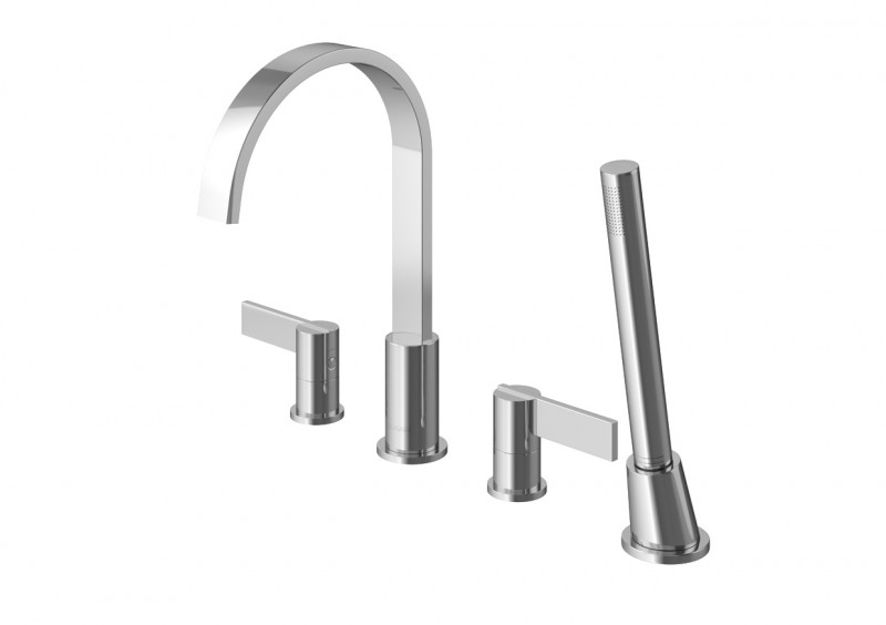 Kohlman Dexame bateria wannowa 4-otworowa chrom QB240D