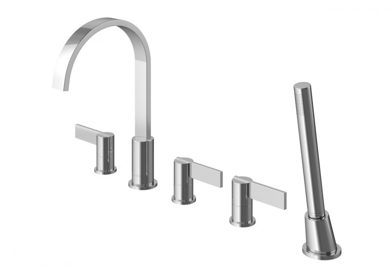 Kohlman Dexame bateria wannowa 5-otworowa chrom QB242D