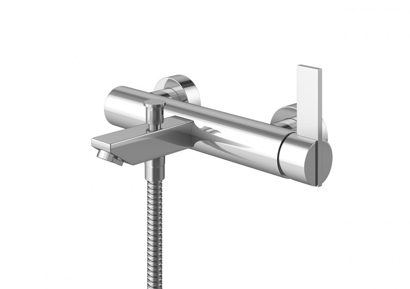 Kohlman Dexame bateria wannowa ścienna chrom QW110D