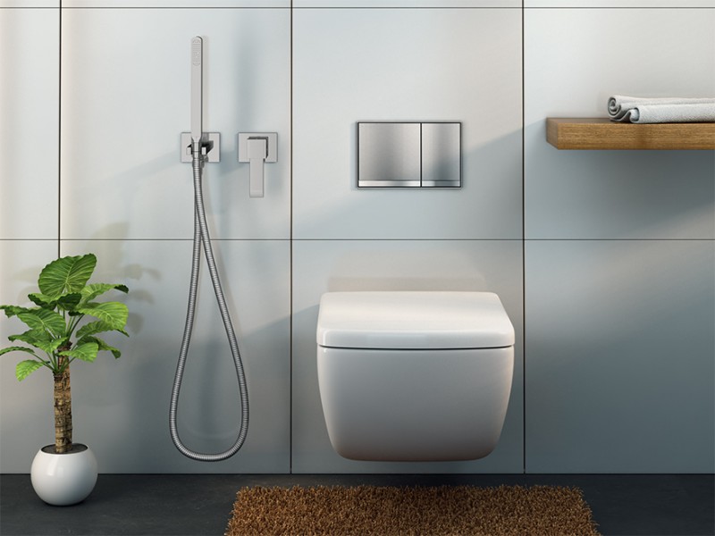 Kohlman Axis bateria bidetowa podtynkowa chrom QW135N