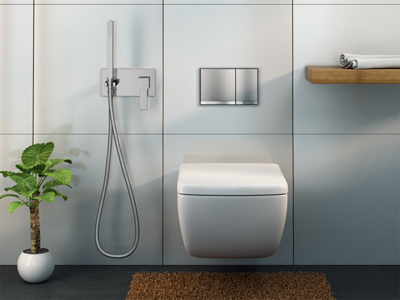 Kohlman Axis bateria bidetowa podtynkowa chrom QW138N