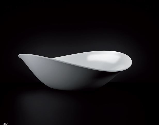 Marmorin Kiara Tinette II umywalka stawiana na blat 50x32 cm Mineralicast P 663 050 080 610