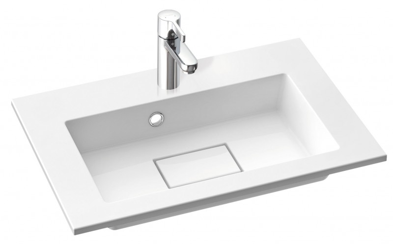 Marmorin Lira 60 umywalka z otworem 60x39 cm Mineralicast 640 060 022 011