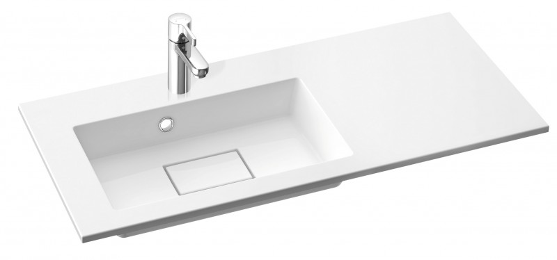 Marmorin Lira 90 umywalka lewa z otworem 90x39 cm Mineralicat 640 090 722 011