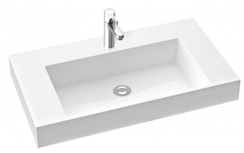 Marmorin Teo 80 umywalka z otworem 80cm Mineralicast 641 080 020 011