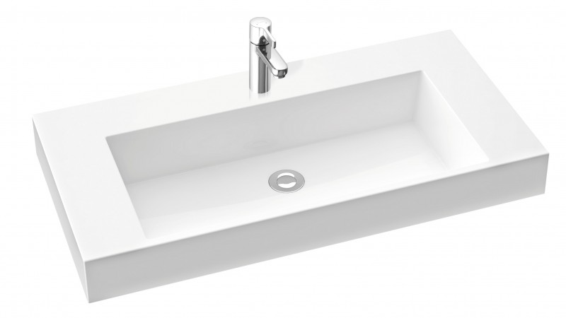 Marmorin Teo 90 umywalka z otworem 90cm Mineralicast 641 090 020 011