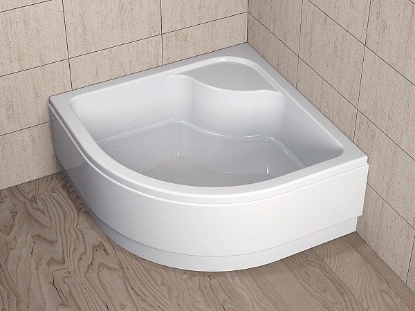 Radaway Indos A brodzik półokrągły głęboki z siedziskiem 90x90 SIA9090-01