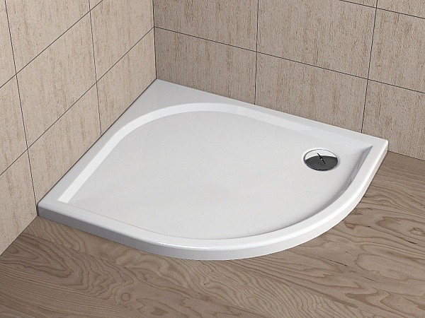 Radaway Delos E brodzik półokrągły asymetryczny 90x80 lewy SDE9080-01L