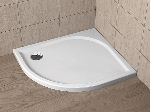 Radaway Delos E brodzik półokrągły asymetryczny 90x80 prawy SDE8090-01R