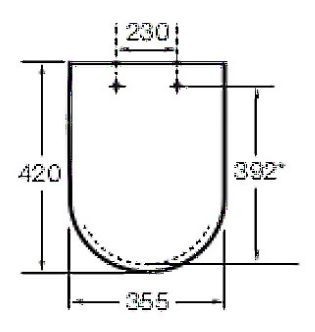 Roca Dama-N Compacto deska sedesowa wolnoopadająca twarda A80178C004
