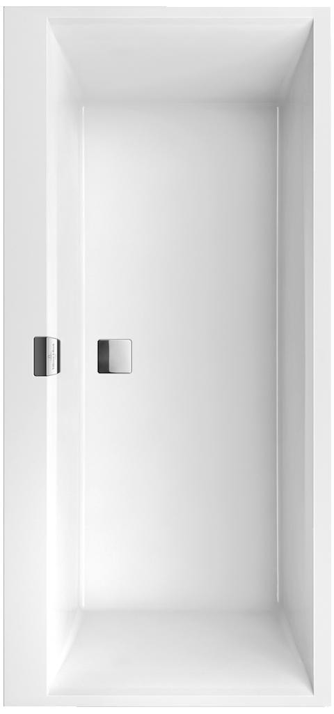 Villeroy&Boch Squaro Edge 12 Duo wanna prostokątna 160x75 biała weiss alpin UBQ160SQE2DV-01