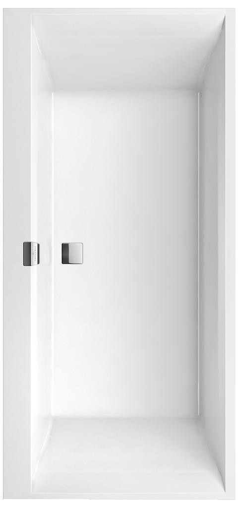 Villeroy&Boch Squaro Edge 12 Duo wanna prostokątna 190x90 biała weiss alpin UBQ190SQE2DV-01