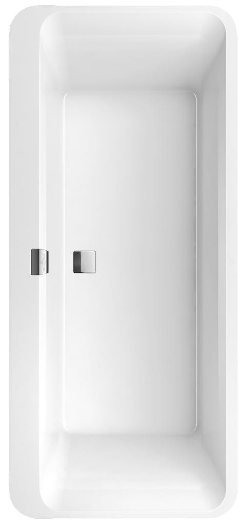 Villeroy&Boch Squaro Edge 12 Duo wanna owalna 180x80 biała weiss alpin UBQ 180 SQE 7DV-01