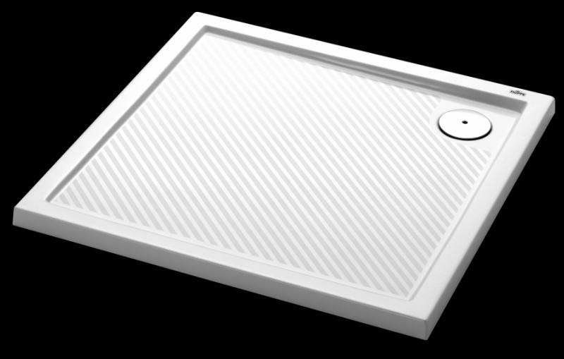 Huppe Purano brodzik kwadratowy 80x80 konglomerat biały 202160.055