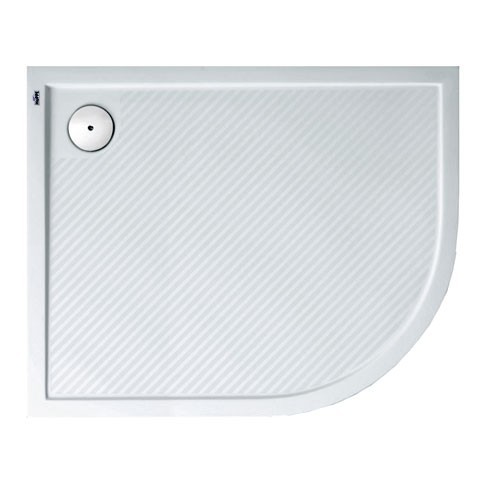 Huppe Purano brodzik półokrągły asymetryczny 90x80 konglomerat biały 202156.055