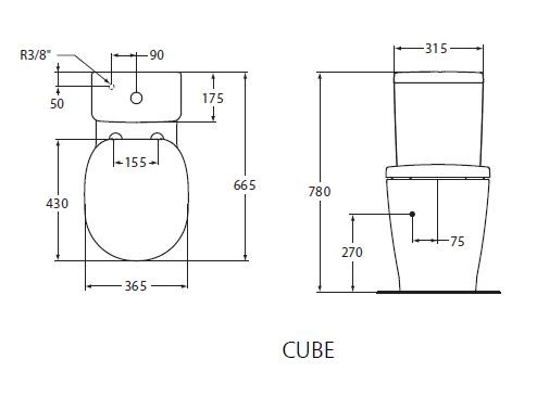 Ideal Standard Connect muszla kompaktowa odpływ poziomy/uniwersalny E803701