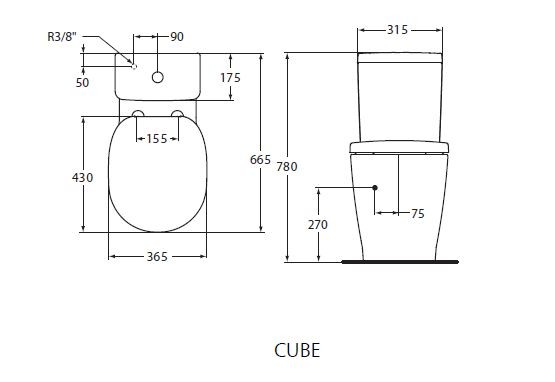 Ideal Standard Connect muszla kompaktowa wyprofilowana odpływ poziomy E803601