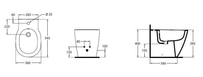 Ideal Standard Connect bidet stojący E799501