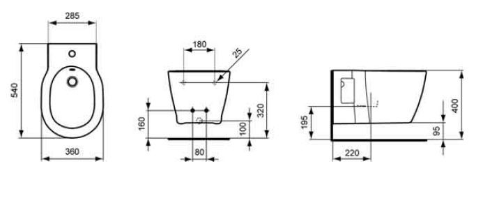 Ideal Standard Connect bidet wiszący E799701
