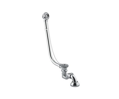 PMD Piramida syfon z przelewem do wannien wolnostojących chrom C20V