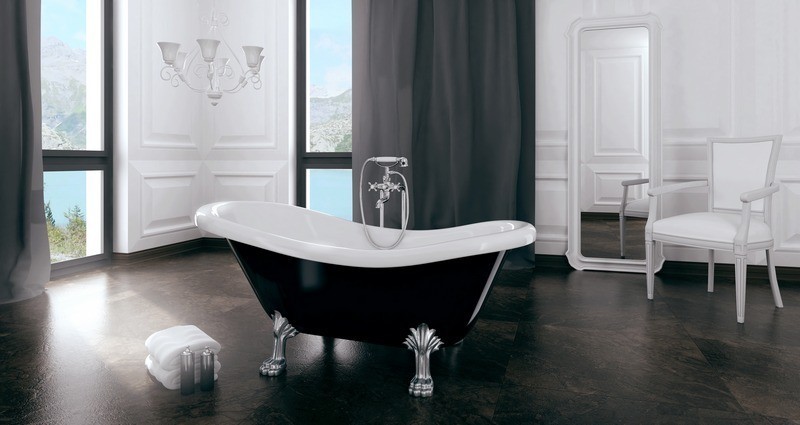 BESCO Otylia wanna wolnostojąca 160x77 biały + nogi białe WKO-160WO+B