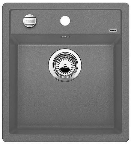 Blanco Dalago 45 Silgranit PuraDur II zlewozmywak granitowy z korkiem automatycznym 1 komora kolor szarość skały 518846