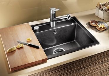 Blanco Dalago 5 Silgranit PuraDur II zlewozmywak granitowy z korkiem automatycznym 1 komora kolor tartufo 518528