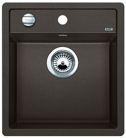Blanco Dalago 5 Silgranit PuraDur II zlewozmywak granitowy z korkiem automatycznym 1 komora kolor kawowy 518529