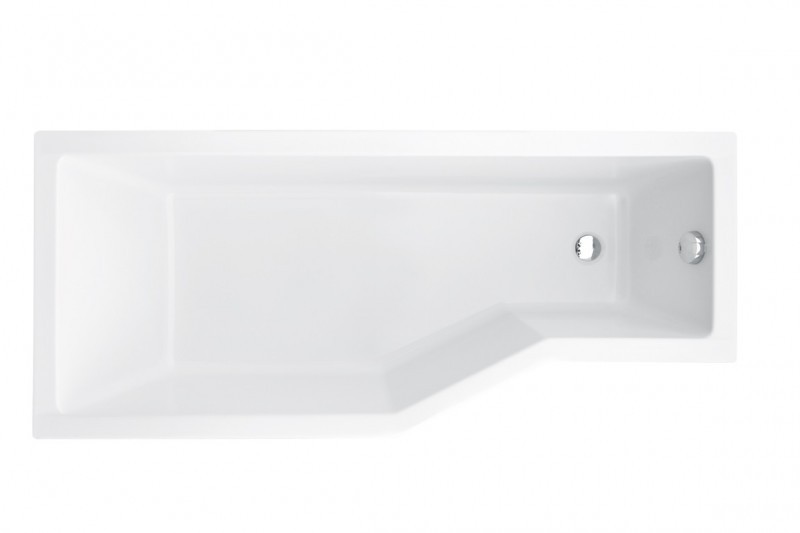 BESCO Integra wanna asymetryczna lewa + parawan 2-cz. 170x75 biały INTEGRA 170LP2