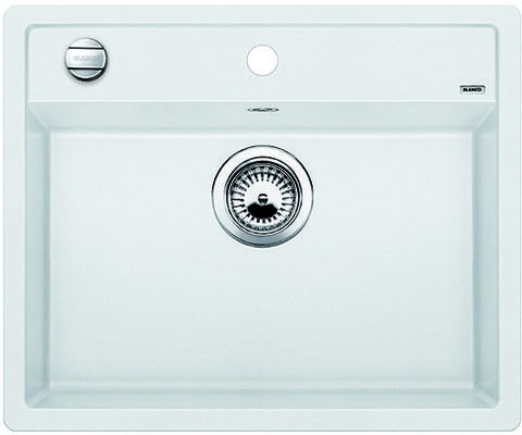 Blanco Dalago 6 Silgranit PuraDur II zlewozmywak granitowy z korkiem automatycznym 1 komora kolor biały 514199