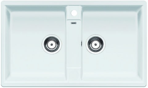 Blanco Zia 9 Silgranit PuraDur II zlewozmywak granitowy 2 komory kolor biały 516678