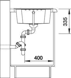 Blanco Zia 40 S Silgranit PuraDur II zlewozmywak granitowy 1 komora z małym ociekaczem kolor antracyt 516918