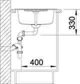 Blanco Zia 45 S Silgranit PuraDur II zlewozmywak granitowy 1 komora z ociekaczem kolor biały 514726
