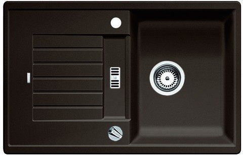 Blanco Zia 45 S Silgranit PuraDur II zlewozmywak granitowy 1 komora z ociekaczem,z korkiem automatycznym kolor kawowy 515069