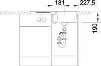 Blanco Zia 45 S Silgranit PuraDur II zlewozmywak granitowy 1 komora z ociekaczem,z korkiem automatycznym kolor kawowy 515069